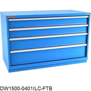 Champion Bench-Height Double-Wide Drawer Cabinets - F.E. Bennett Co.